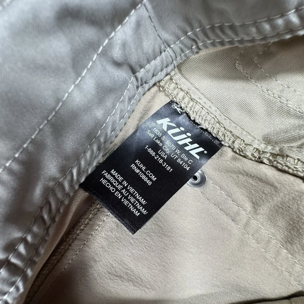 Kuhl Shorts Mens 32 Beige Radikl Chinos Hiking Trail Camping Gorpcore Outdoors